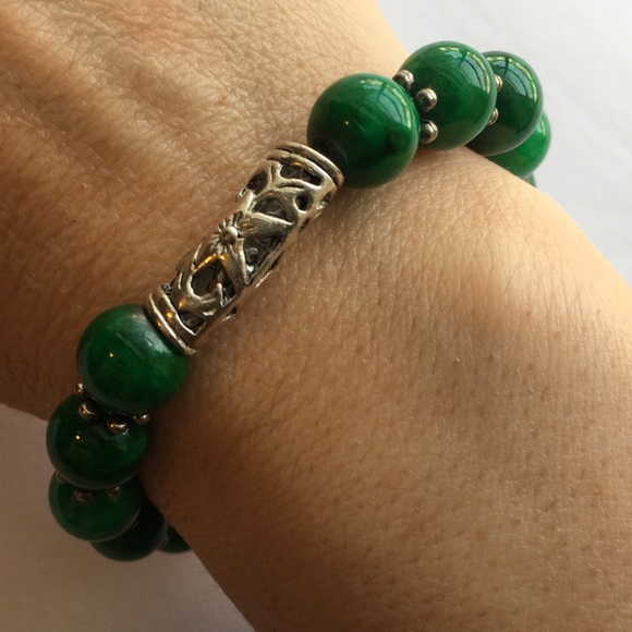 GREEN BALL BRACELET - Picture 3 of 8